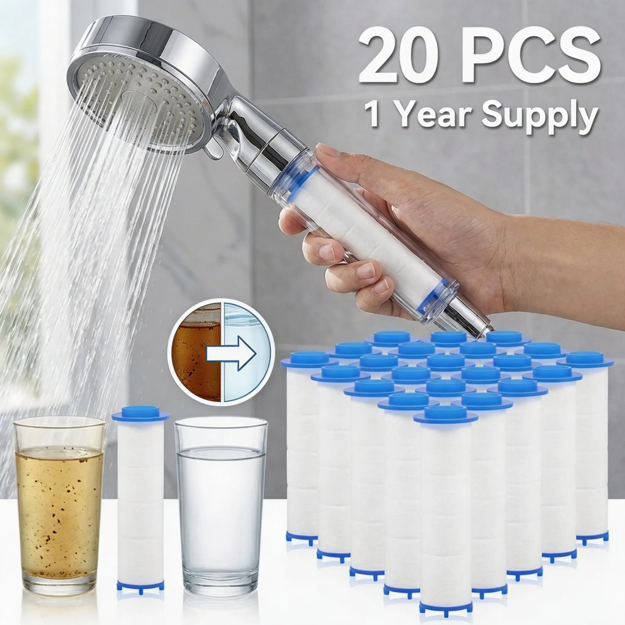Water Filter Cartridge - Filtro de algodón PP para cabezal
