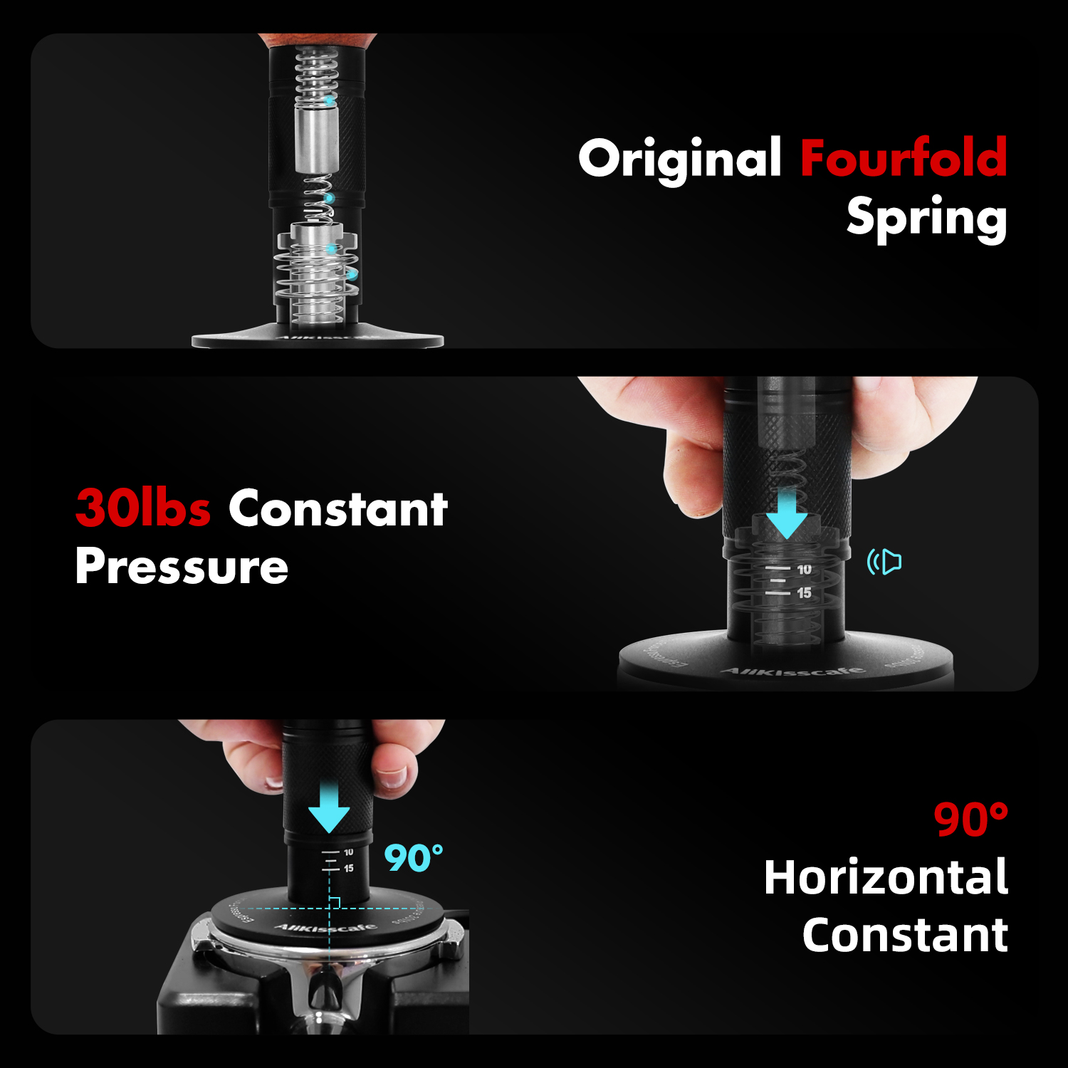AliKisscafe café Tamper impact - Coffee Shop Equipment reseña y precio