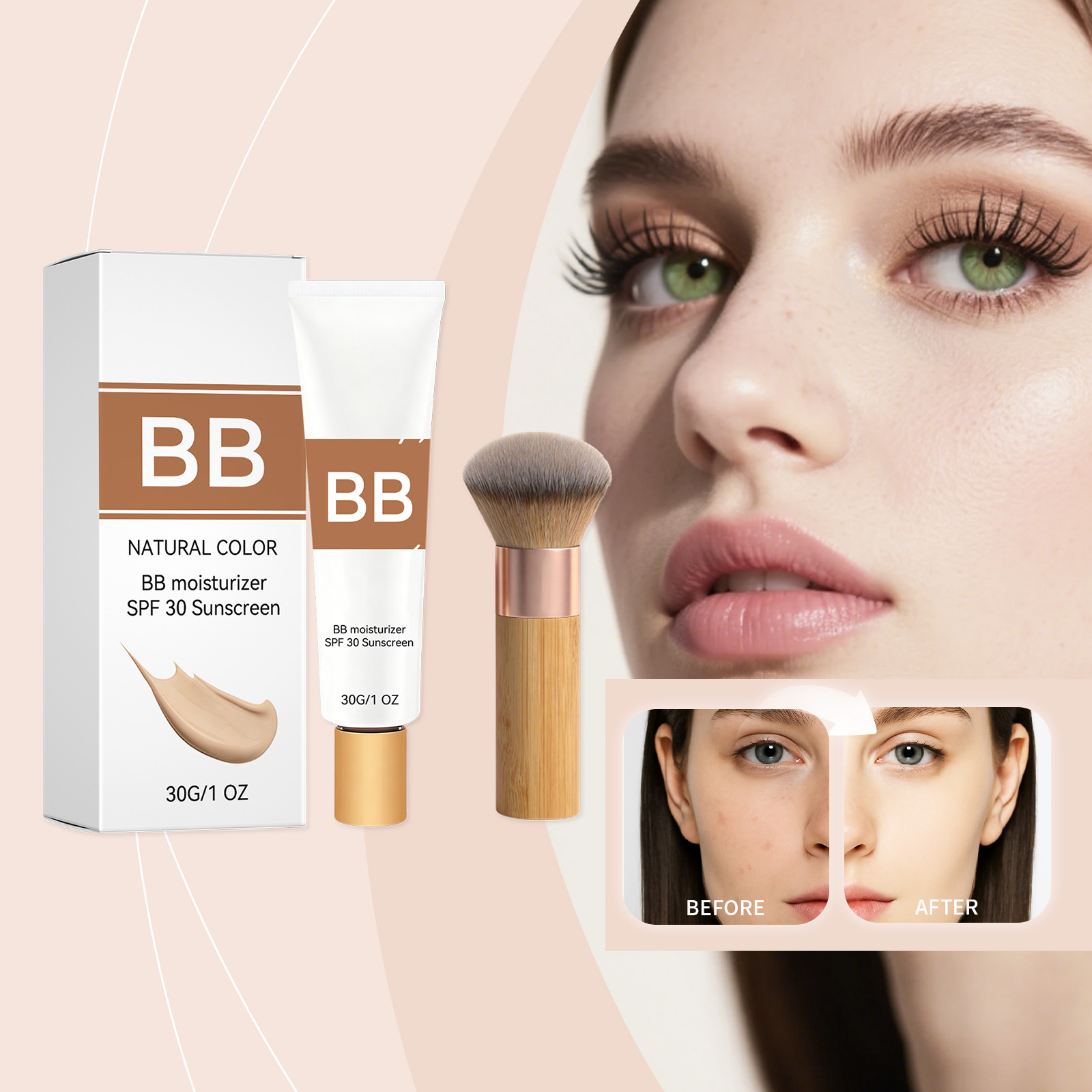 Crema Hidratante con Color SPF - Group Head Brush reseña y precio