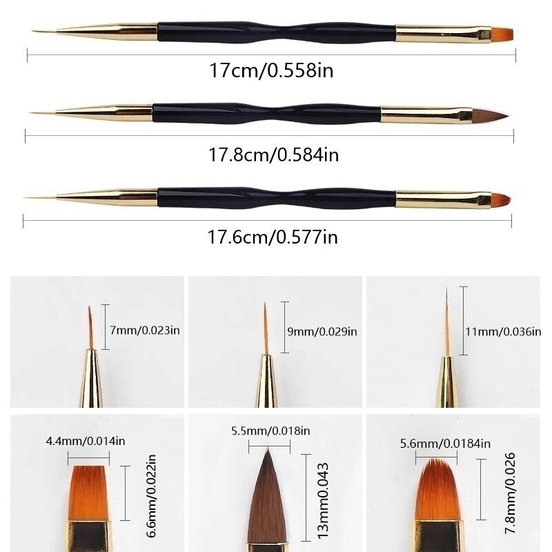 3 piezas de bolígrafos de dobl - Group Head Brush reseña y precio